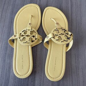 Tory Burch Light Yellow Sandals